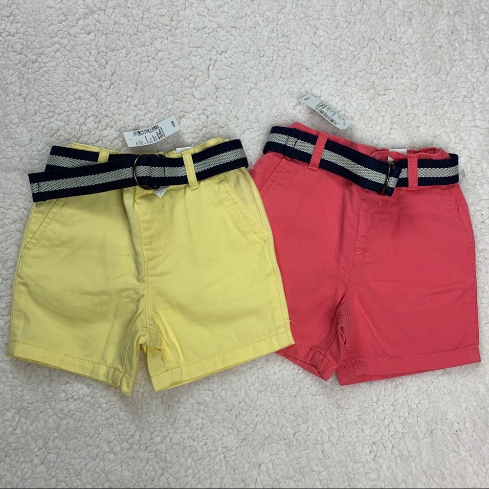 Set of 2 Children’s Place Chino Khaki Shorts 12-18